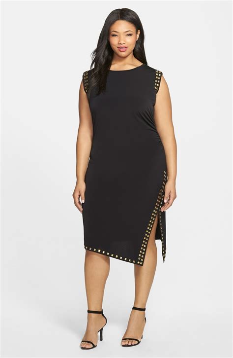 MICHAEL Michael Kors Women's Plus Size Stretch Asymmetrical 